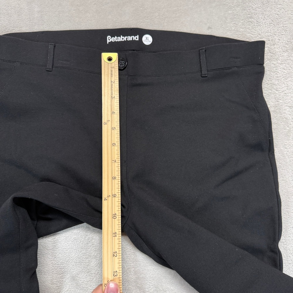 Betabrand Pants Women's XL Petite Dress Yoga Pants Black Tapered Leg Trousers - Picture 8 of 10